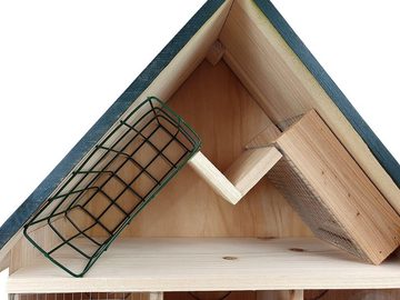 sesua Vogelhaus Holz Vogelfutterhaus 9in1 39x13x43cm Vogelhaus Vogelfutterstation