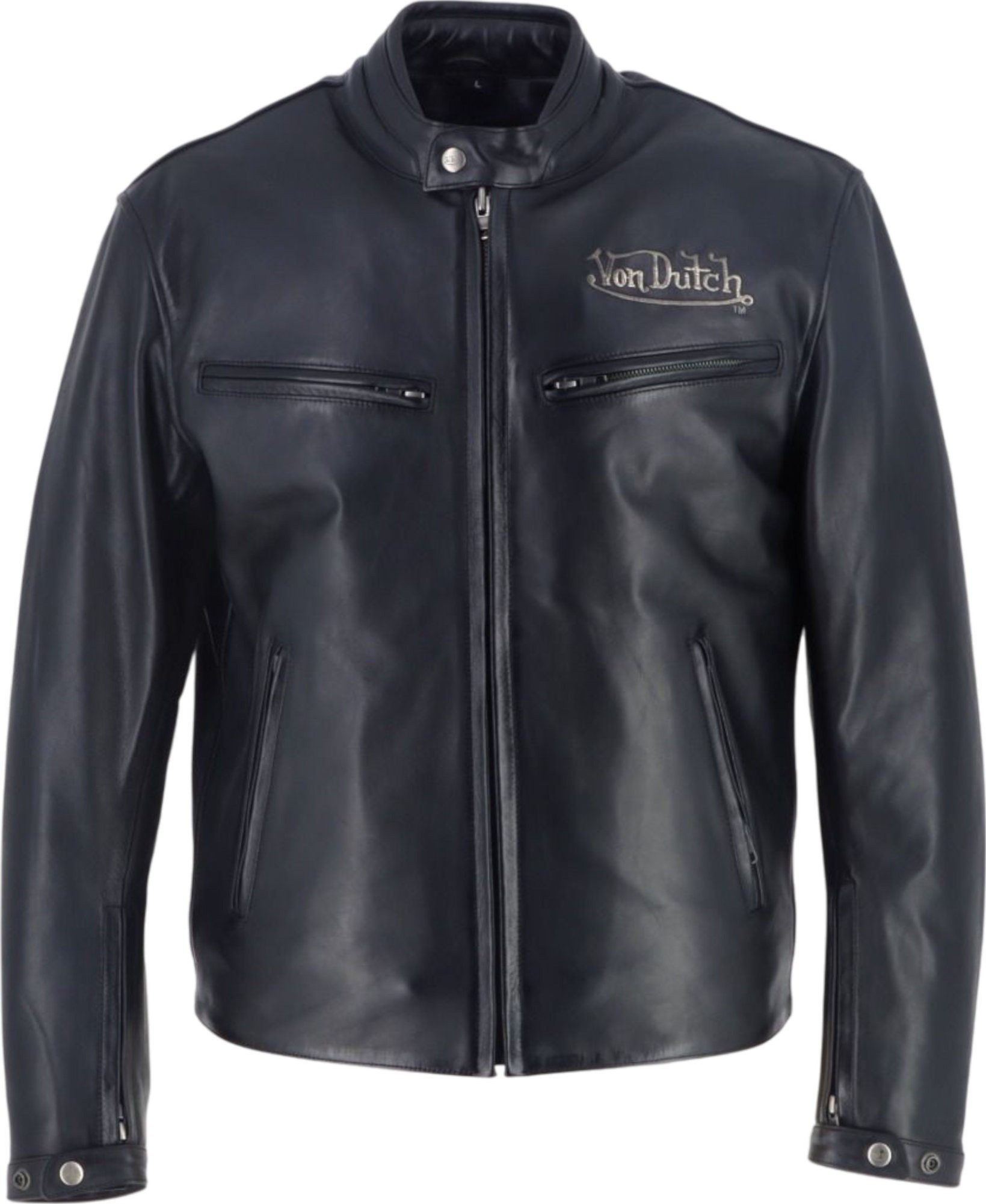 Von Dutch Motorradjacke Von Dutch X Helstons Basic Motorrad Lederjacke Rück günstig online kaufen
