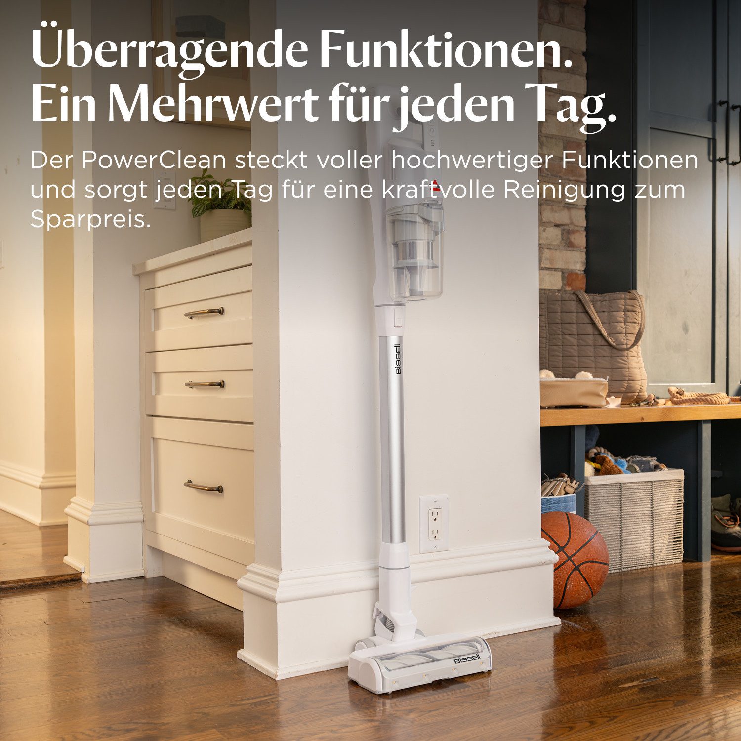 Bissell Akku-Stielstaubsauger BISSELL PowerClean, 200 W, beutellos