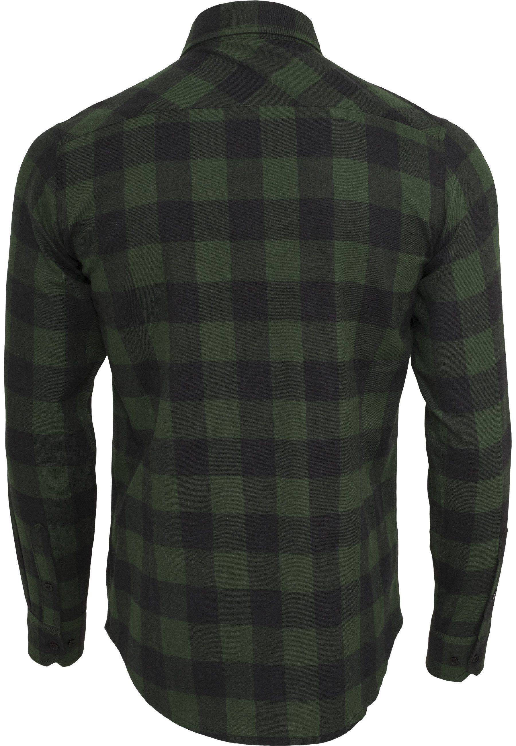 URBAN CLASSICS Kurzarmshirt Urban Classics Herren Checked Flanell Shirt (1-tlg)