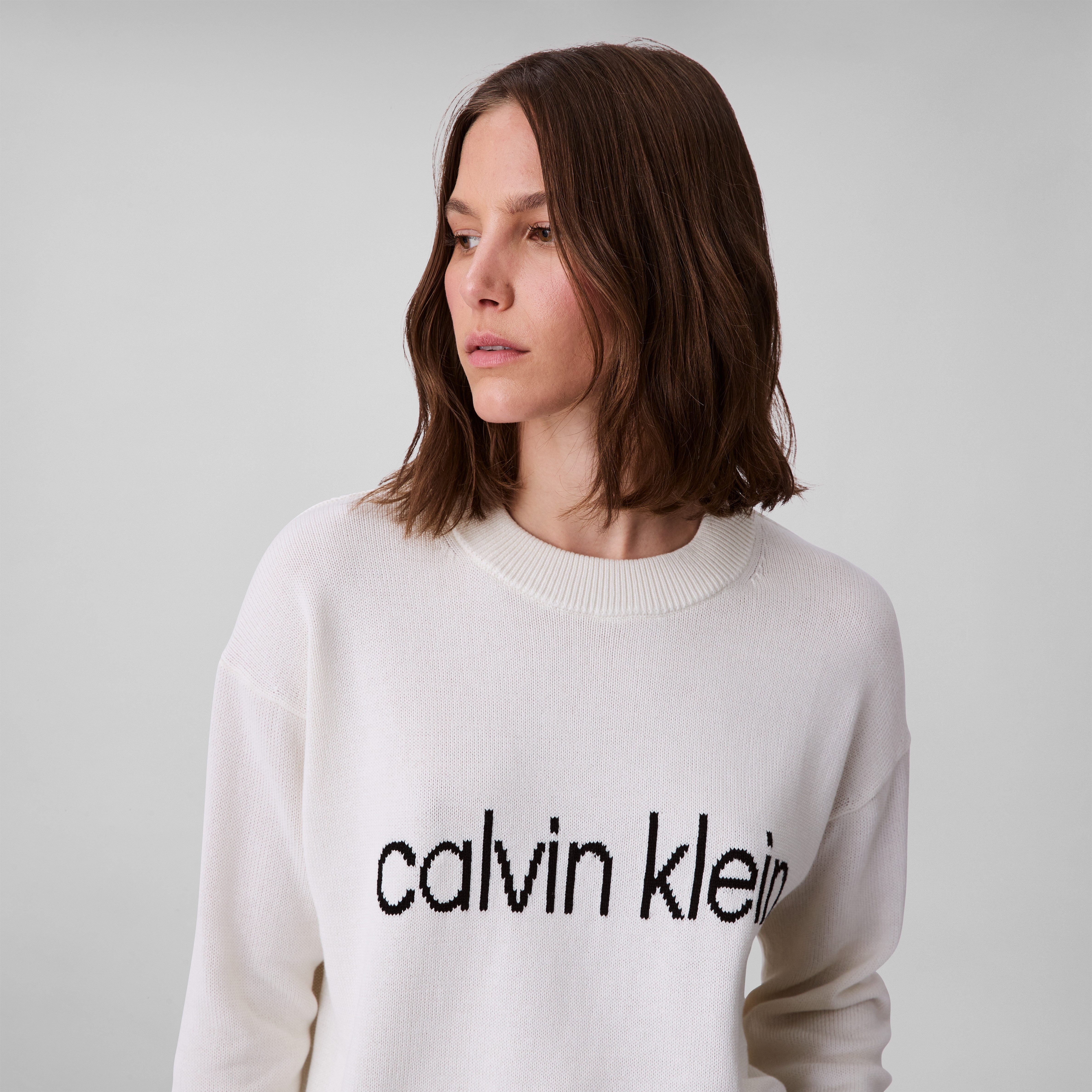 Calvin Klein Jeans Strickpullover Cotton Graphic Pullover Mit Rundhalsaussc günstig online kaufen