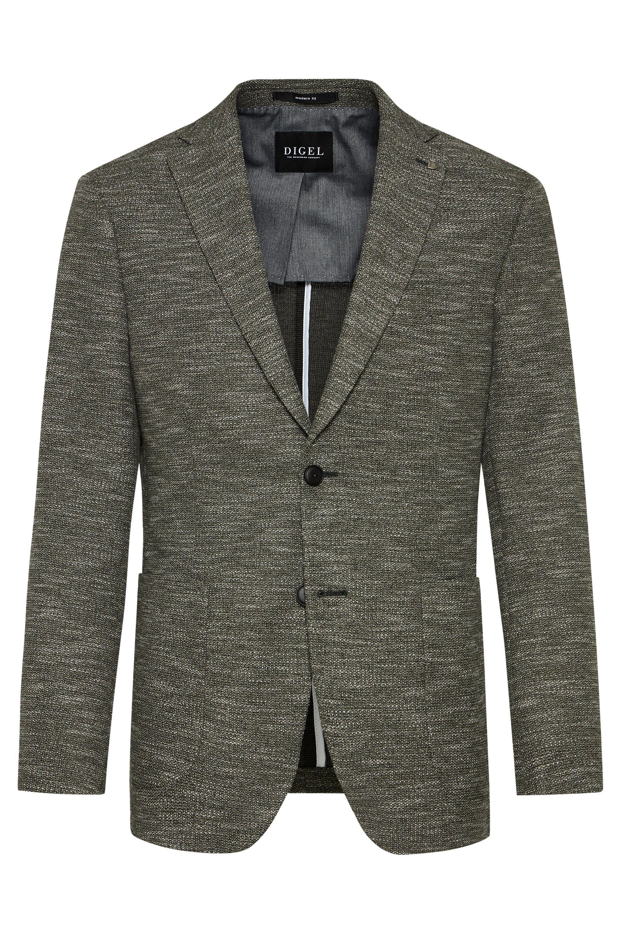 Digel Anzugsakko Edward-ST (1-tlg., Jersey) Abnehmbarer Revers-Pin