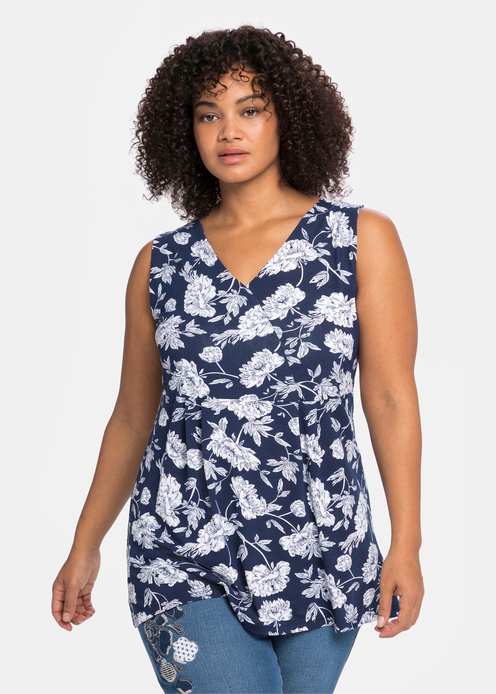 sheego by Joe Browns Shirttop Longtop Ärmellos günstig online kaufen