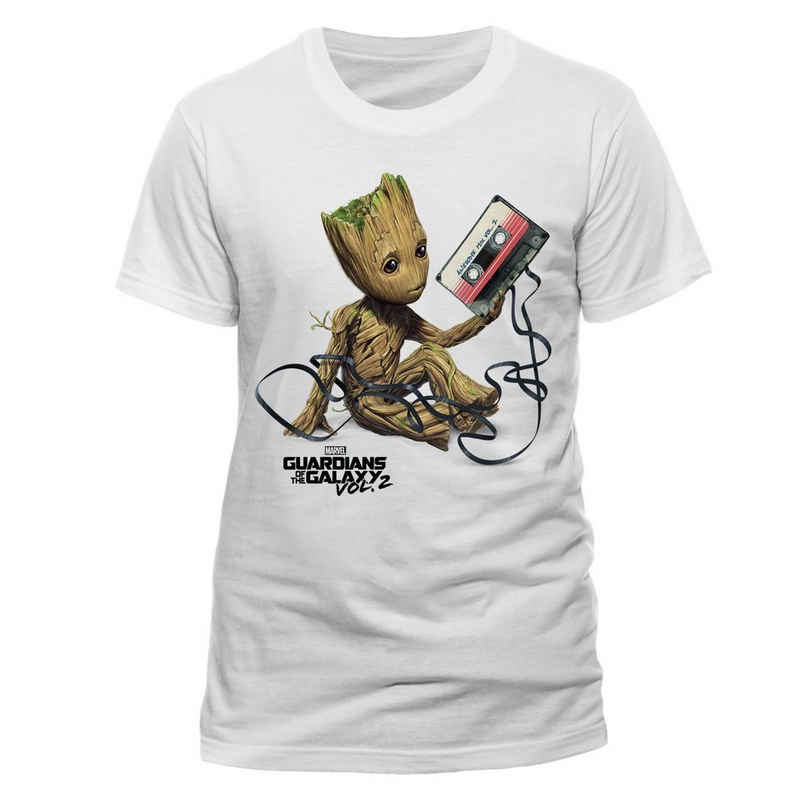MARVEL T-Shirt Guardians of the Galaxy Unisex T-Shirt Groot and Tape XL