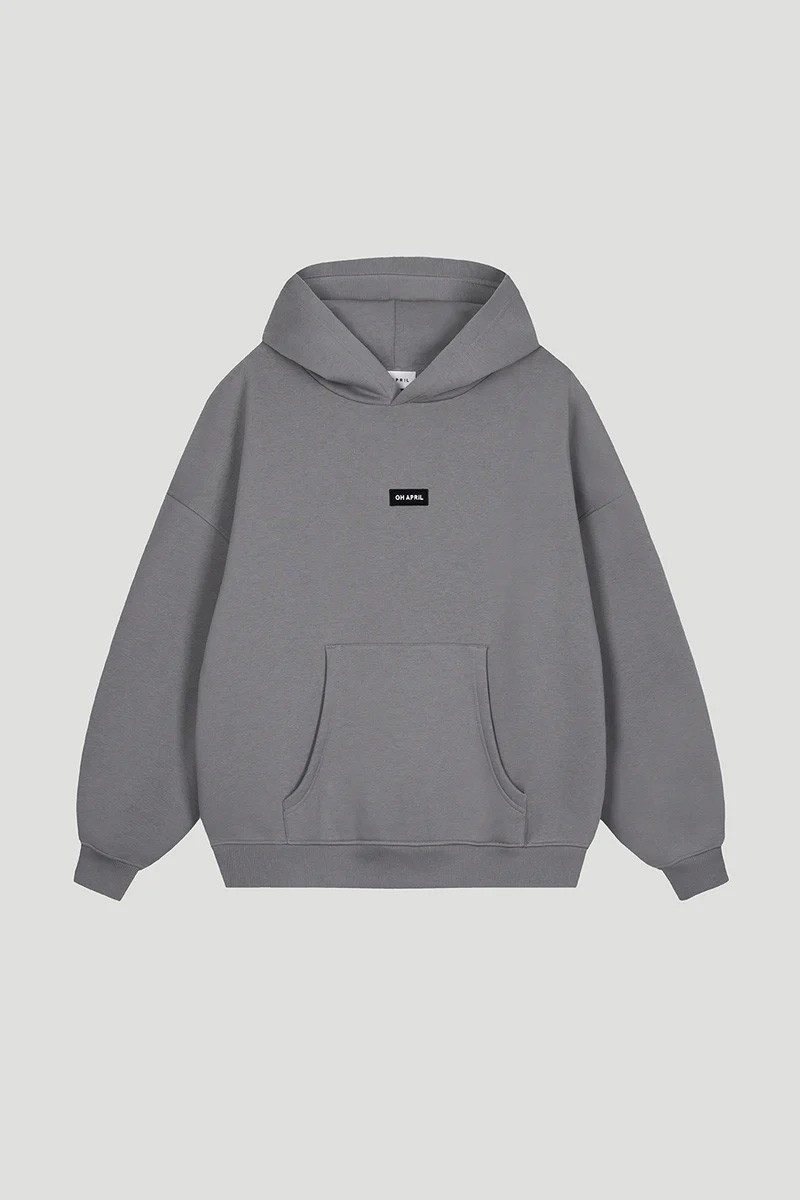 OH APRIL Rundhalspullover Boyfriend Hoodie Dark günstig online kaufen