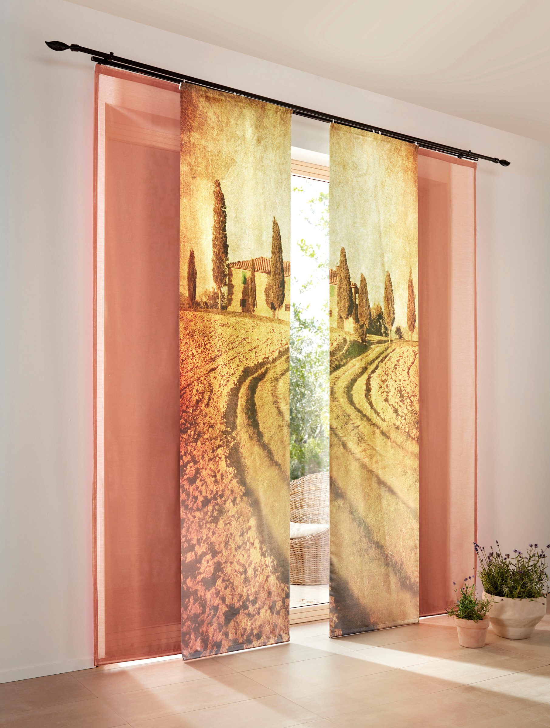 heine Gardine Schiebevorhang, (1 St), transparent, günstig online kaufen