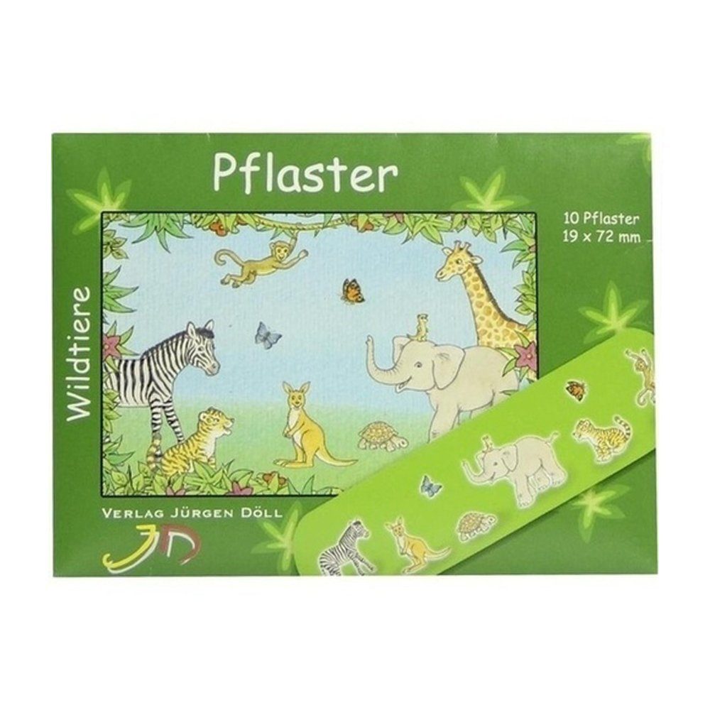 Axisis GmbH Pflaster KINDERPFLASTER Wildtiere Briefchen, 10 St