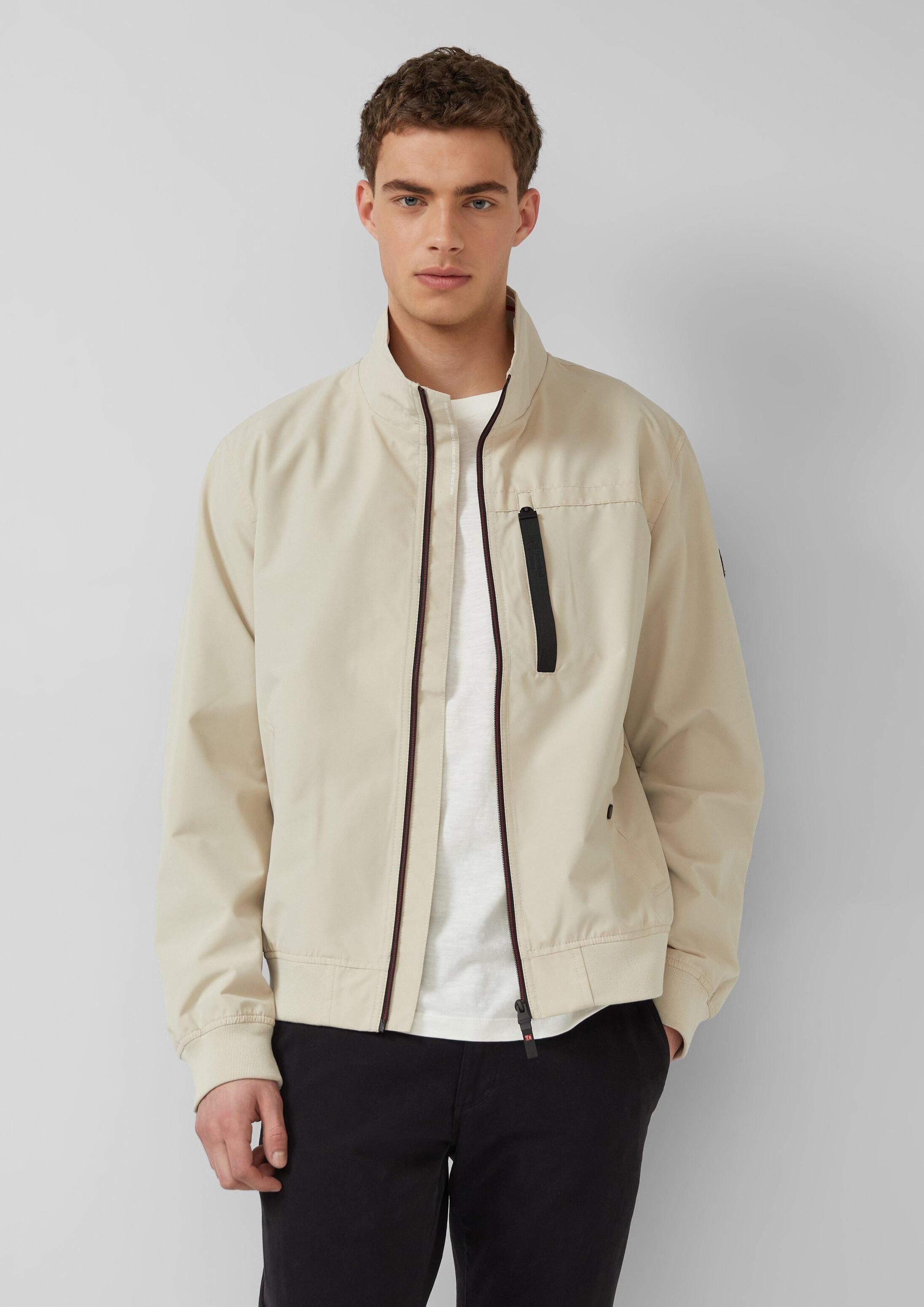 s.Oliver Funktionsjacke Outdoor-Jacke Sportiver Blouson mit Stehkragen und Rippbündchen