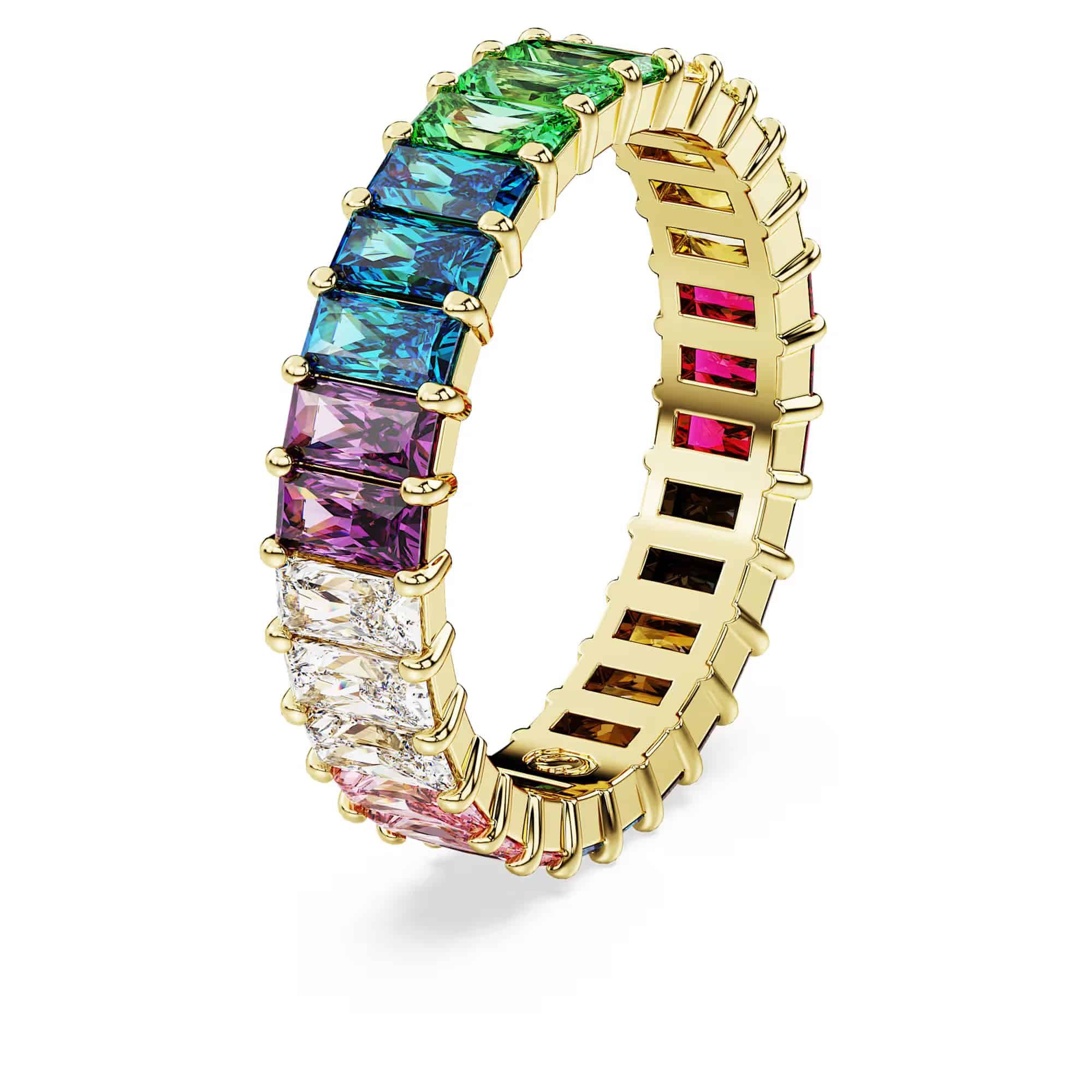 Swarovski Fingerring Swarovski Ring Matrix 5686635 Baguette-Schliff, Mehrfarbig, Größe 64 (kein Set, 1-tlg)