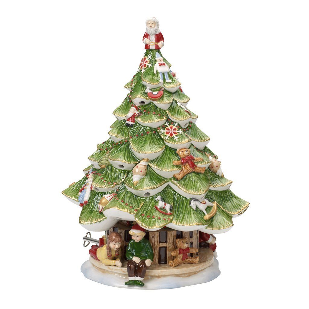 Dekofigur großer Tannenbaum mit Kindern
