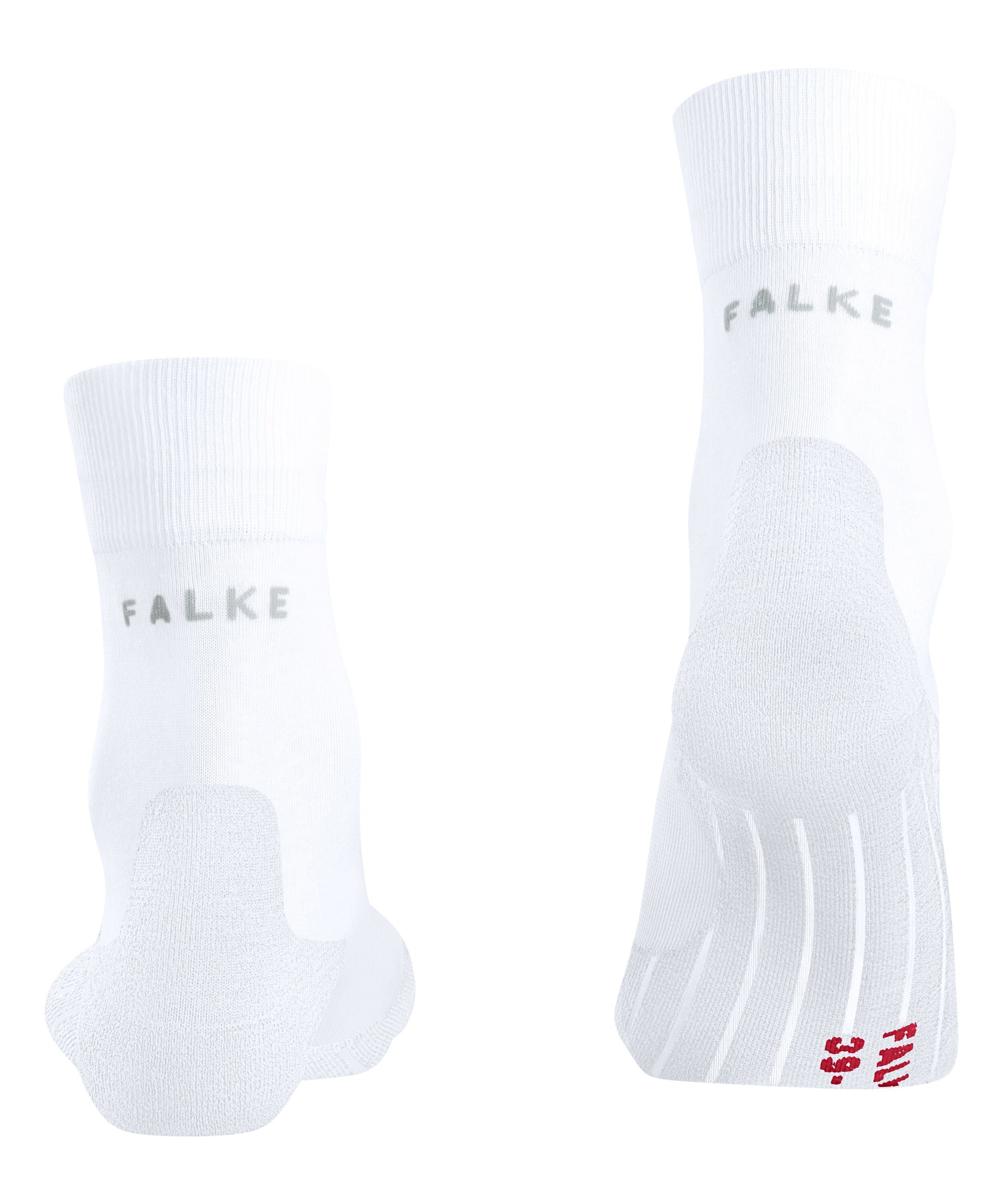 white Laufsocken Polsterung RU4 mittlerer FALKE mit (1-Paar) leichte (2000) Laufsocke Endurance