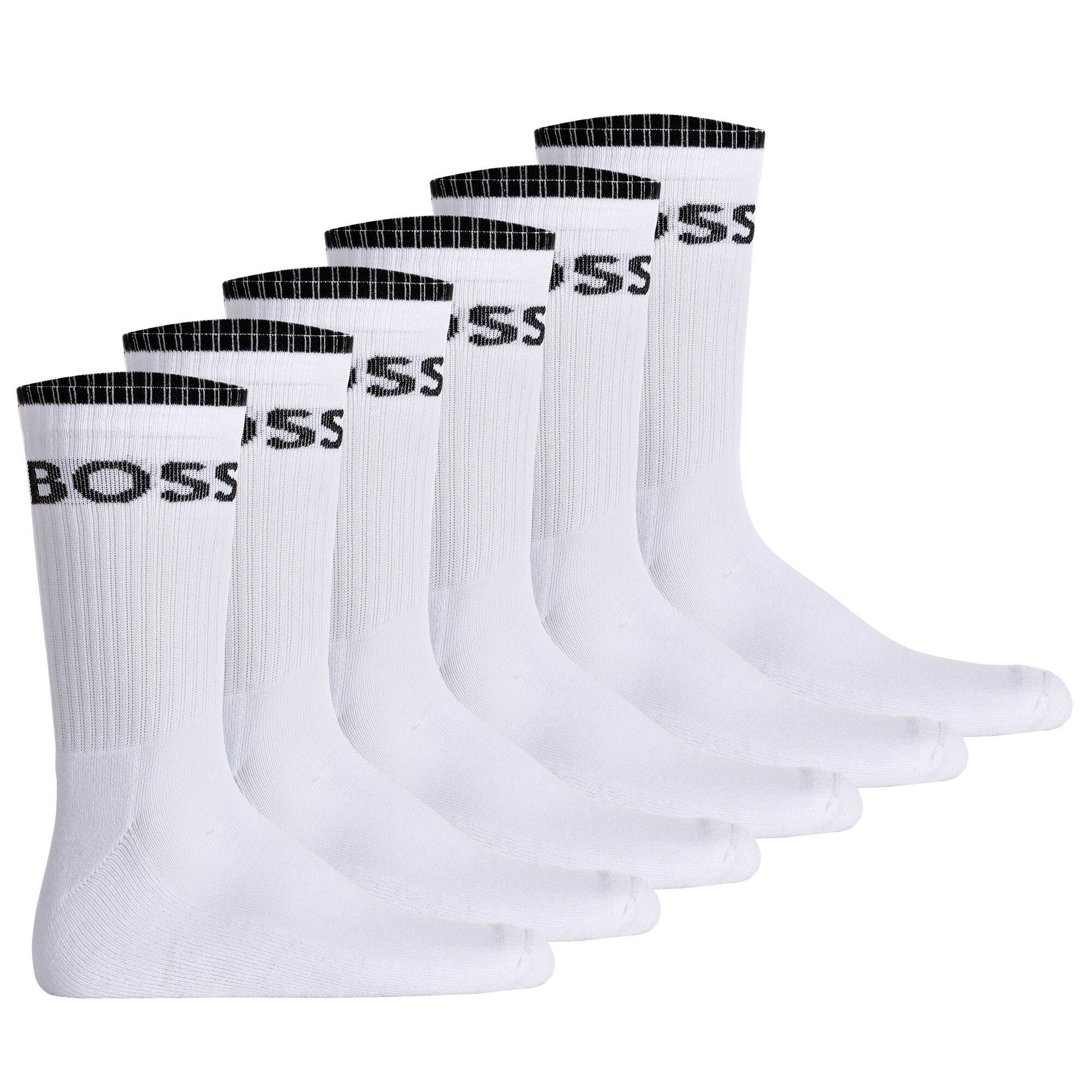 BOSS Kurzsocken Herren Socken, 6er Pack - QS Stripe, kurze Länge