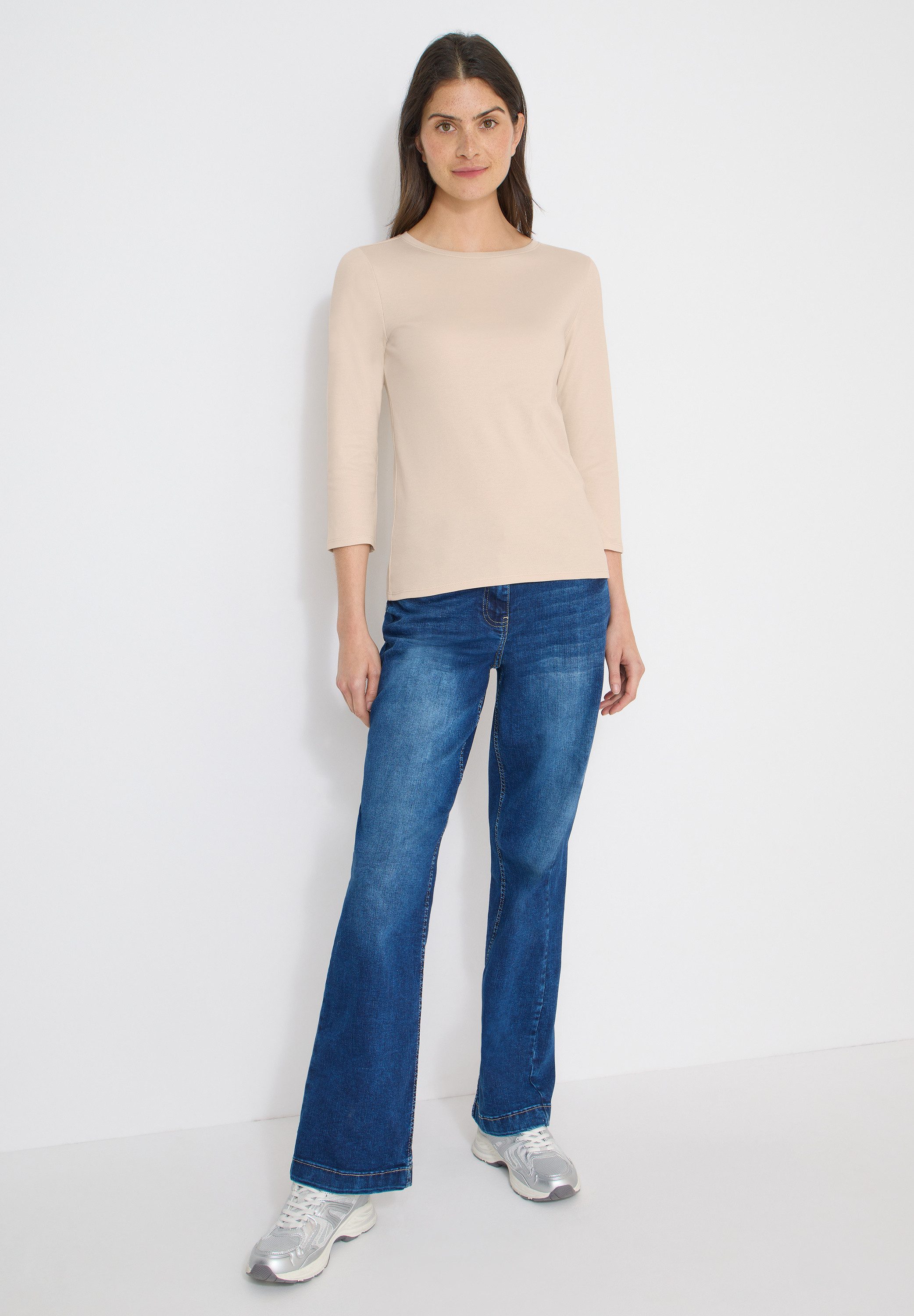 CECIL 3/4-Arm-Shirt aus reiner Baumwolle – Bild 4 von 5