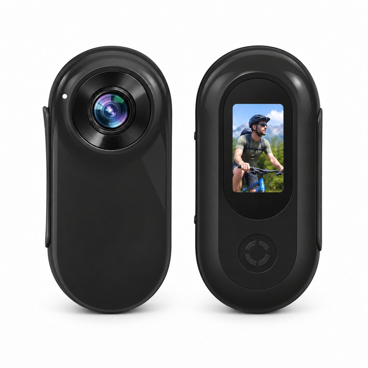 Lisabonde Mini-Kamera Haustier-Vlog, 1080P Full HD, 28g Action Cam (1080P Full HD, Inklusive 32GB Speicherkarte und Zubehör, 28g leicht, 160° Weitwinkel, 0,96 Zoll Farbdisplay, Haustier-Halterung)