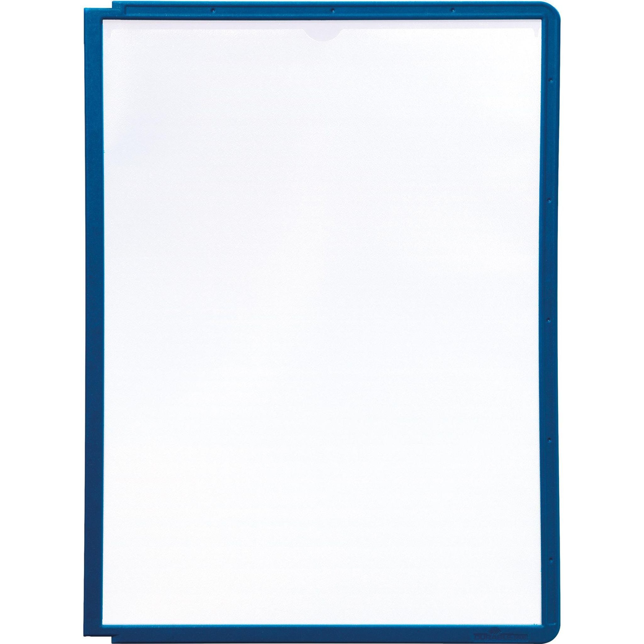 Tafel Durable Sichttafel A4 PP Rahmen d bl für Aufnahmeelemente