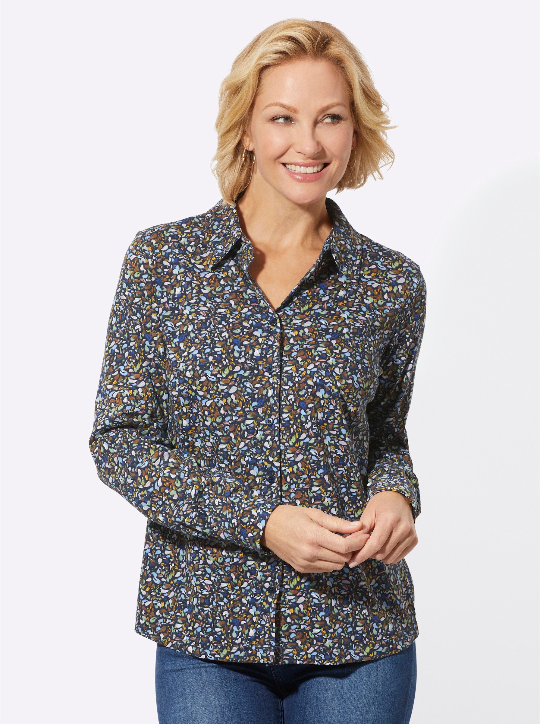 Witt Klassische Bluse Jersey-Bluse . günstig online kaufen