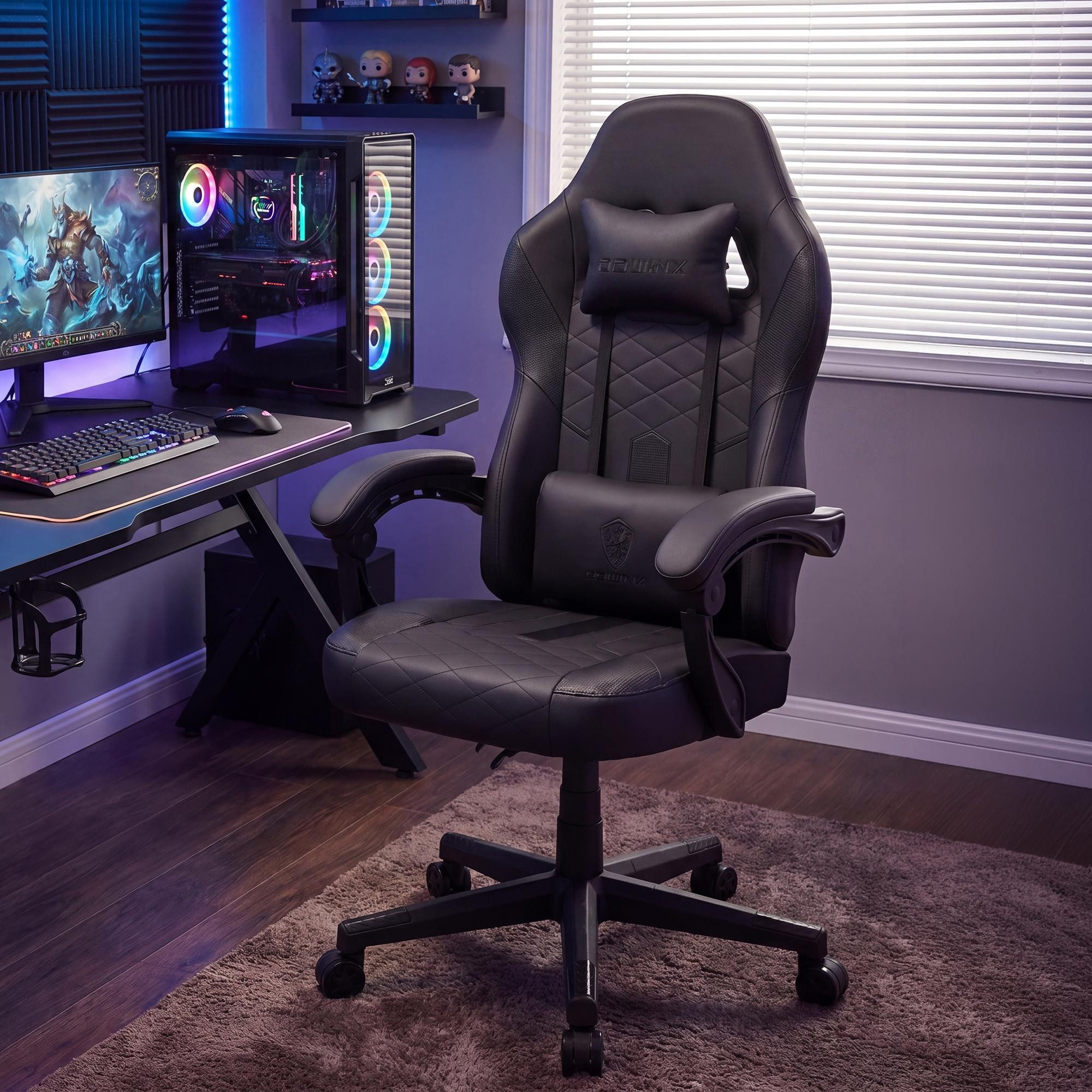 CLP Gaming Chair Racing Collins (1er), Massagefunktion, Kunstleder