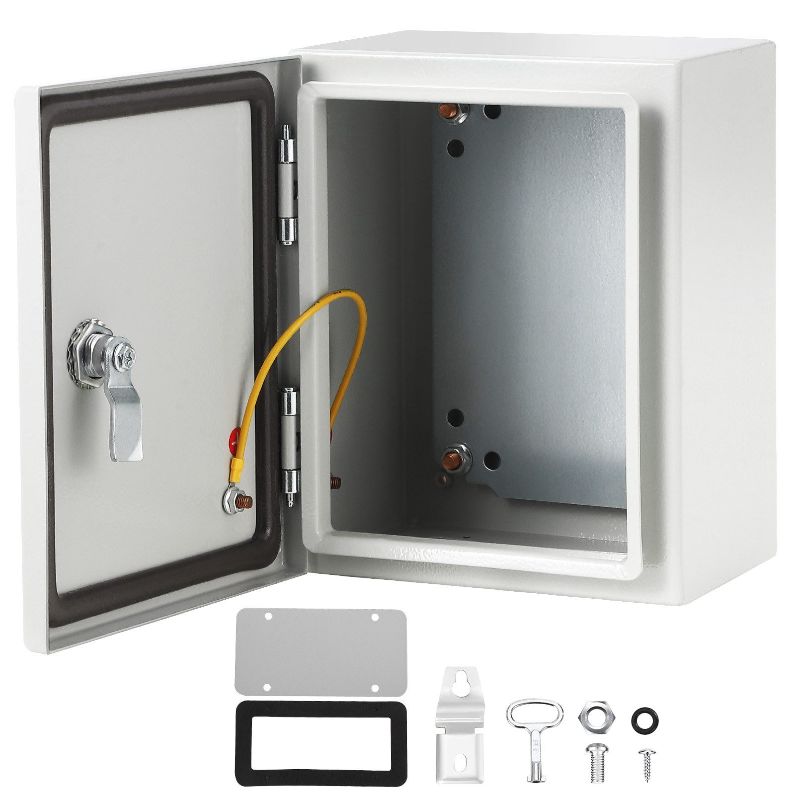 GarveeMore Verteilerbox Elektroverteilerkasten aus Stahl, 1,5 mm Wandstärke, IP66, kaltgewalzt, pulverbeschichtet, für Außenbereich, Industrie, Werkstatt