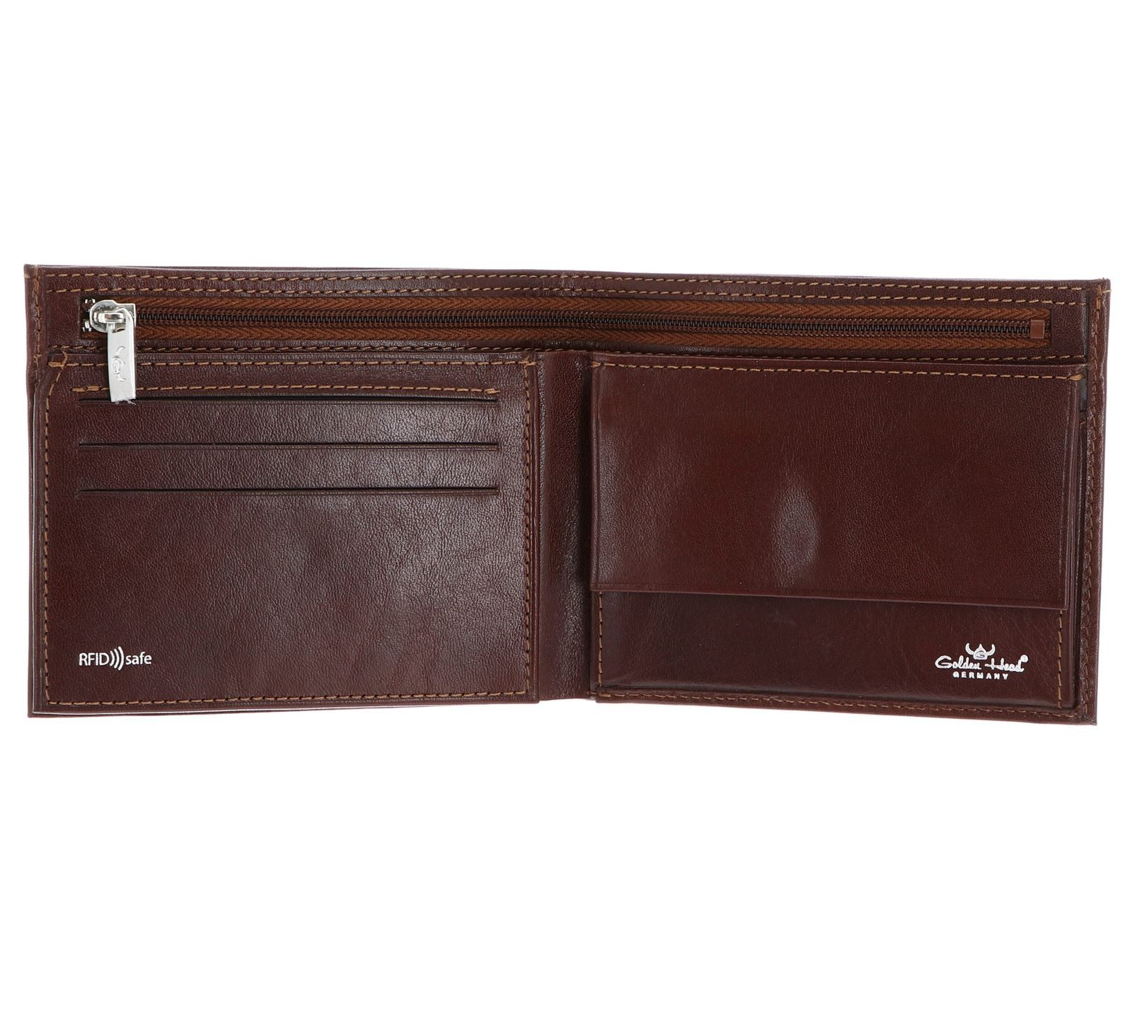 Golden Head Geldbörse Billfold Coin Wallet, aus echtem Leder mit RFID-Block günstig online kaufen