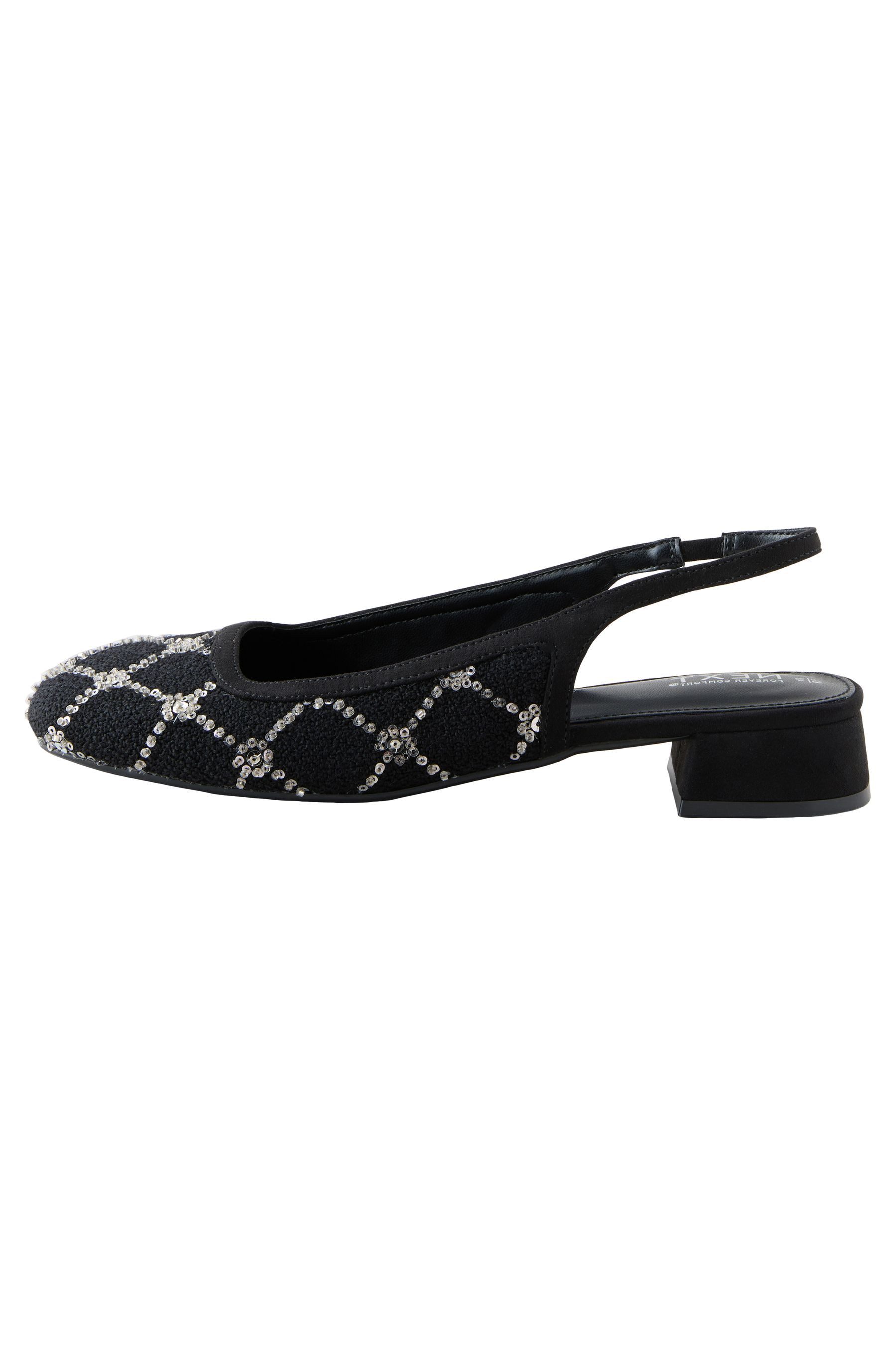 Next Forever Comfort® Slingback-Schuhe aus Tweed Slingsandale (1-tlg)