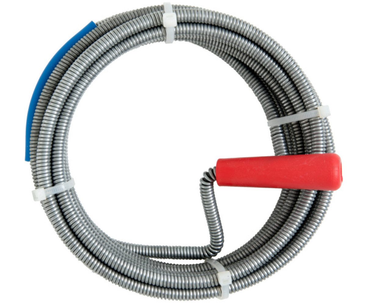 CORNAT Rohrreinigungsspirale Effiziente Rohr-Reinigungsspirale 10m – mit Kurbel und Kralle, (1 tlg), verzinkt