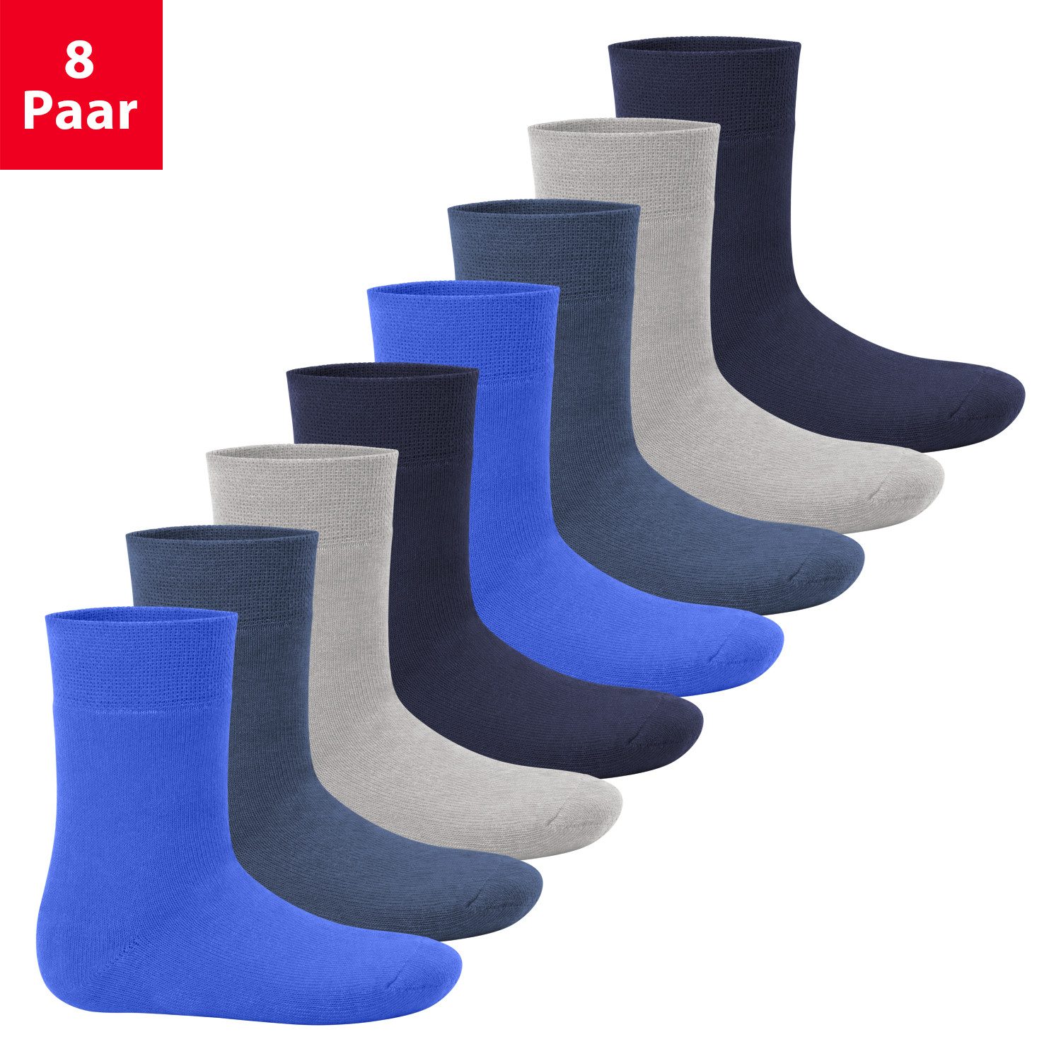Footstar Thermosocken Kinder Winter Socken (8 Paar) Warme Vollfrottee Thermosocken