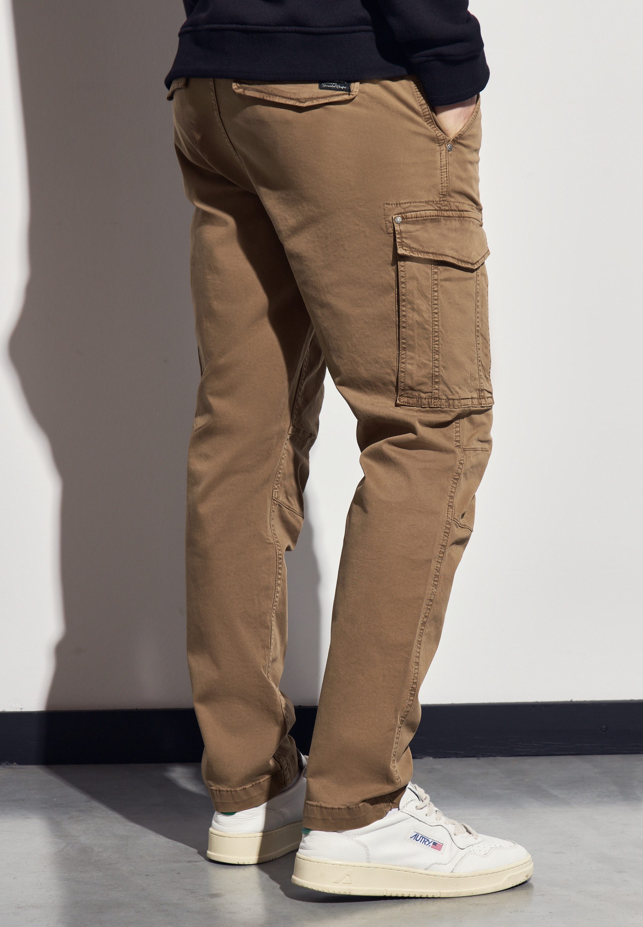 STREET ONE MEN Cargohose aus Baumwolle günstig online kaufen