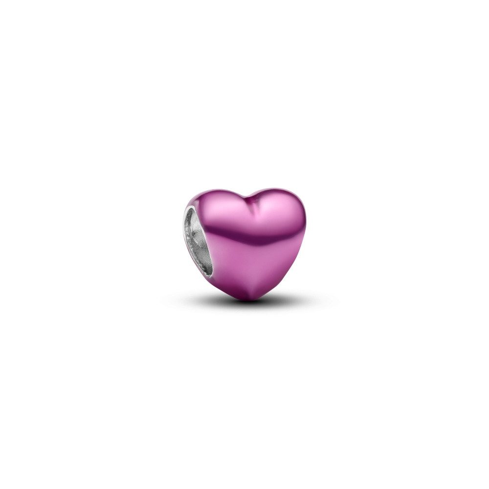Pandora Charm-Einhänger Pandora Moments Rosafarbenes Herz Mini Charm 794785C01 (1-tlg)