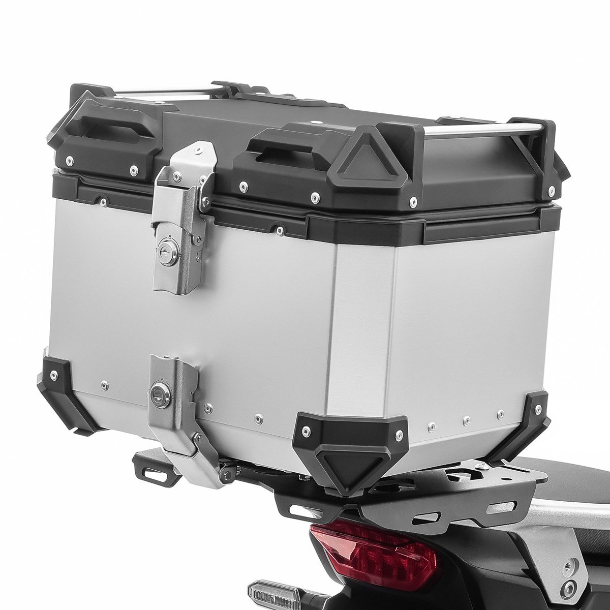 Bagtecs Topcase Motorrad Alu Topcase # XB35 Aluminium 35 Liter silber