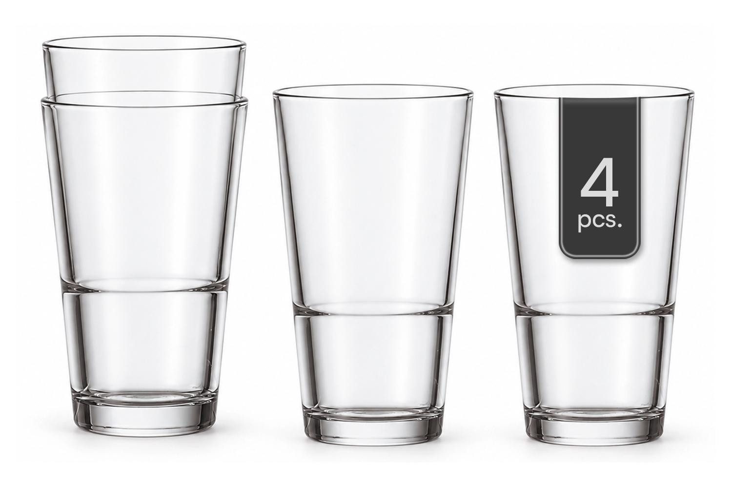 LEONARDO Glas EVENT, 550 ml, Transparent, 4er Set, Glas