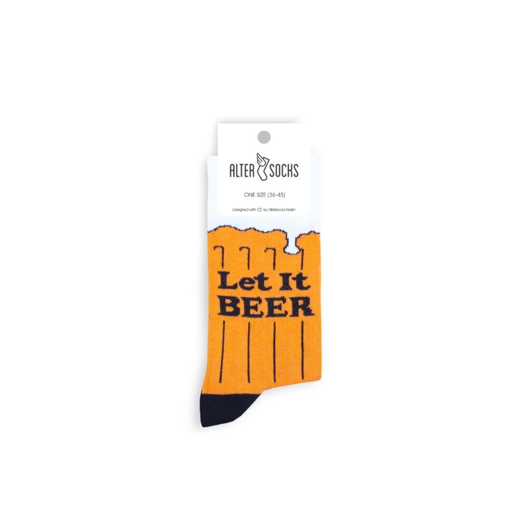 AlterSocks Freizeitsocken Lustige Носки Bier Носки Damen & Herren Unisex Размер 36 – 45 (1 Paar)