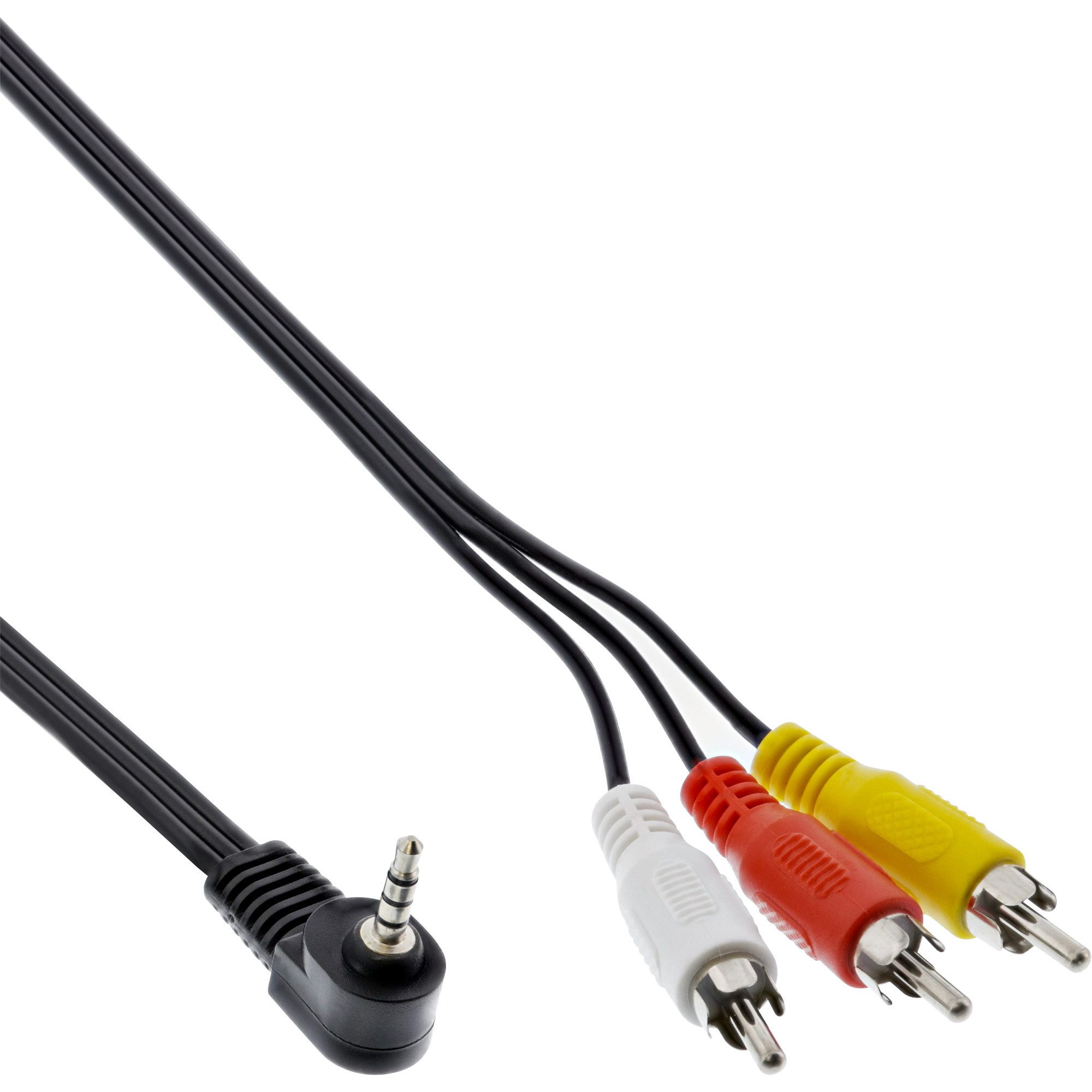 Inline InLine® Audio/Video Kabel, 3,5mm 4pol Stecker auf 3x Cinch Stecker Audio- & Video-Kabel
