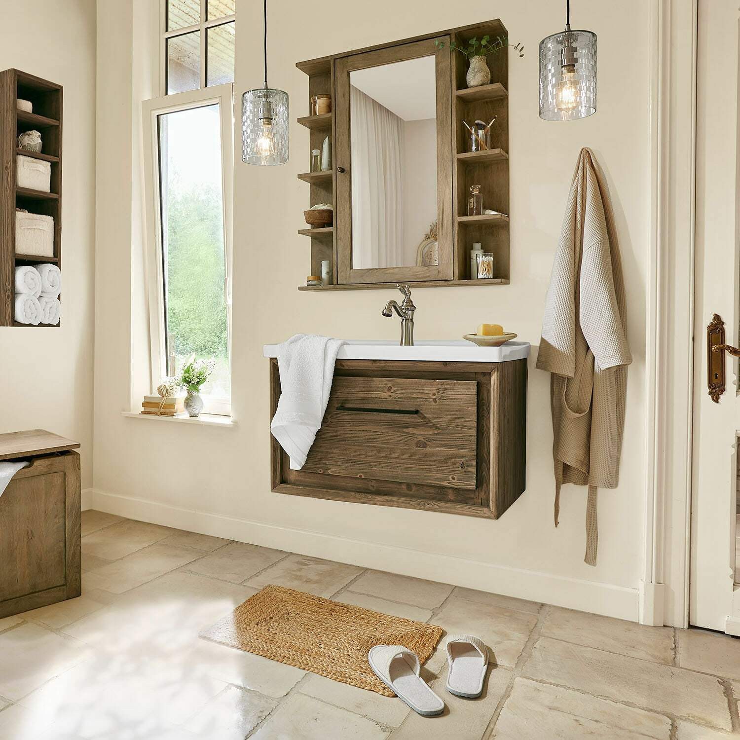 Mirabeau Badematte Badematte Busselton braun, Höhe günstig online kaufen