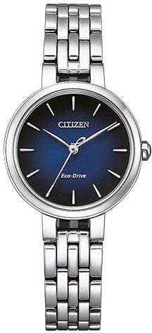 Citizen Solaruhr EM0990-81L, Armbanduhr, Damenuhr, Edelstahlarmband, Saphirglas