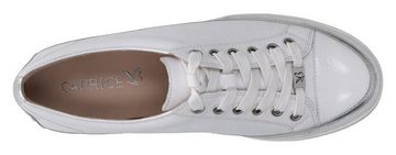 Caprice Sneaker mit glänzendem Kontrastbesatz, Freizeitschuh, Halbschuh, Schnürschuh