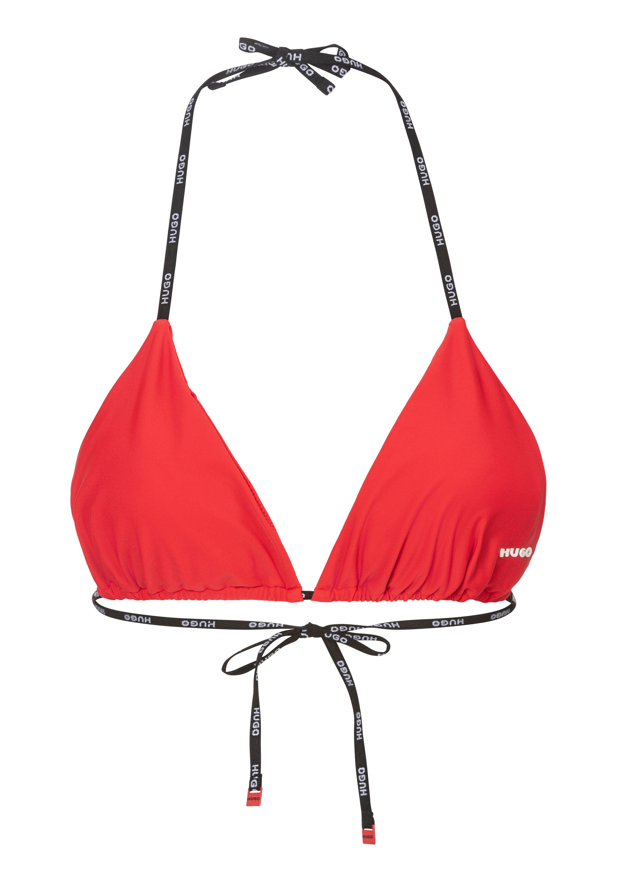 HUGO Triangel-Bikini-Top PURE_TRIANGLE 10241961 01, im Rücken zu binden