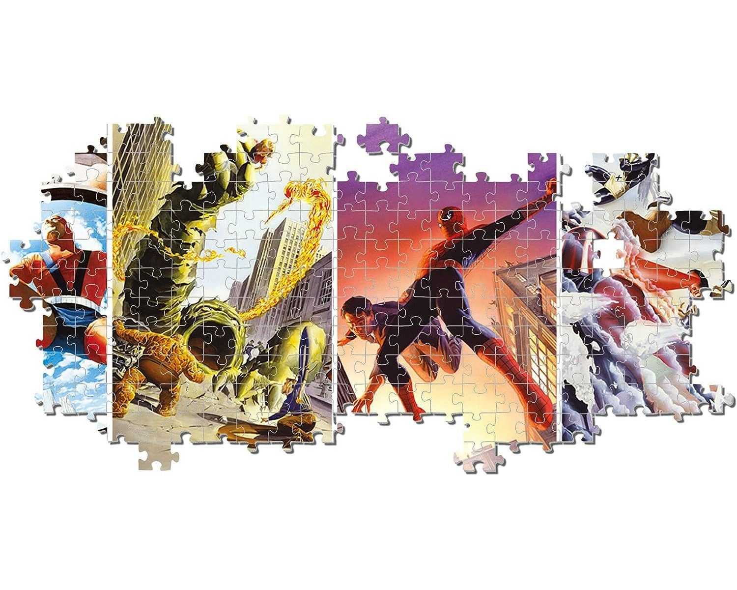 Clementoni® Puzzle Panorama - Marvel, 1000 Puzzleteile