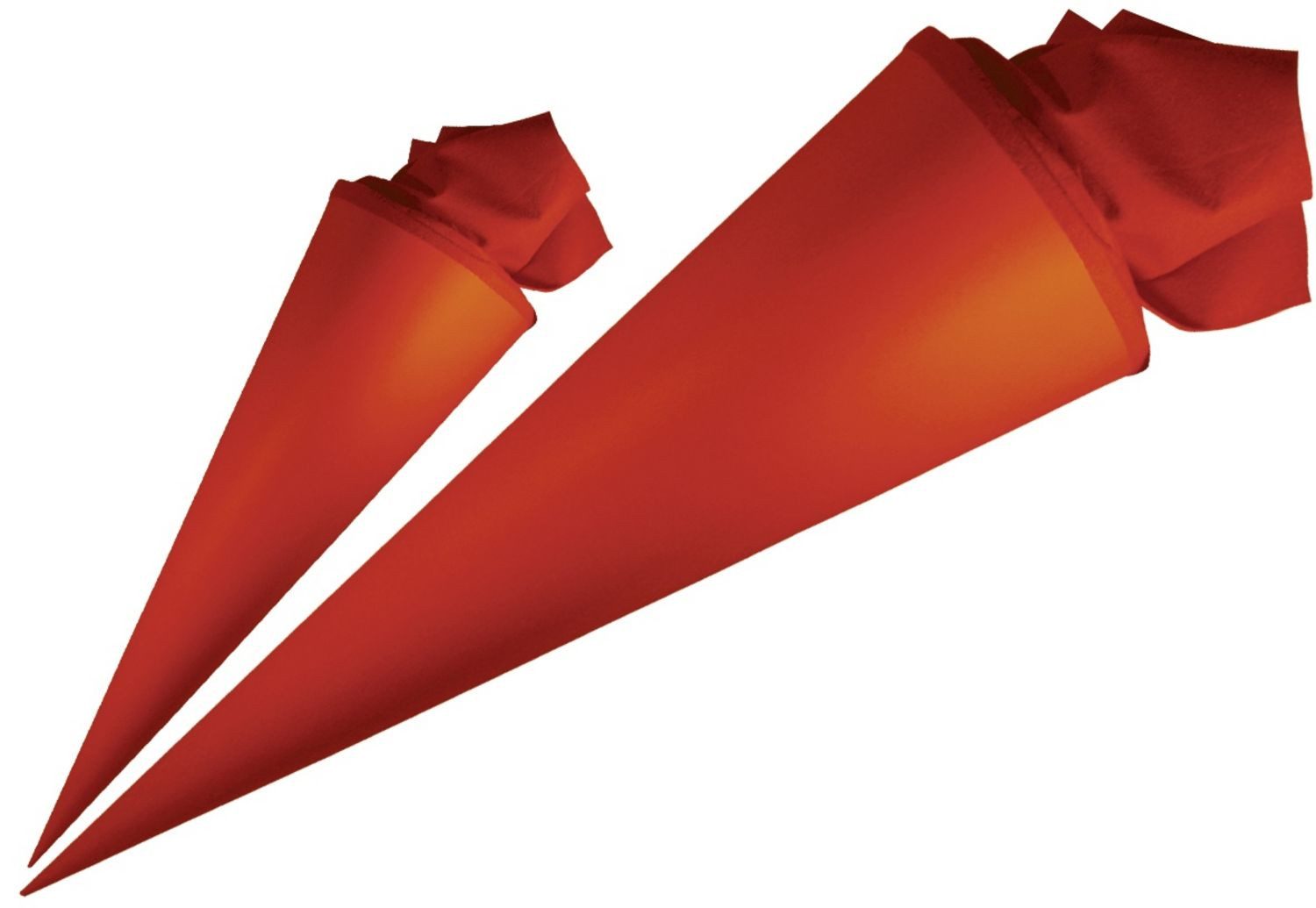 Schultüte URSUS Schultüten Bastel-Schultüte mit Filzmanschette, rubinrot, Höhe: