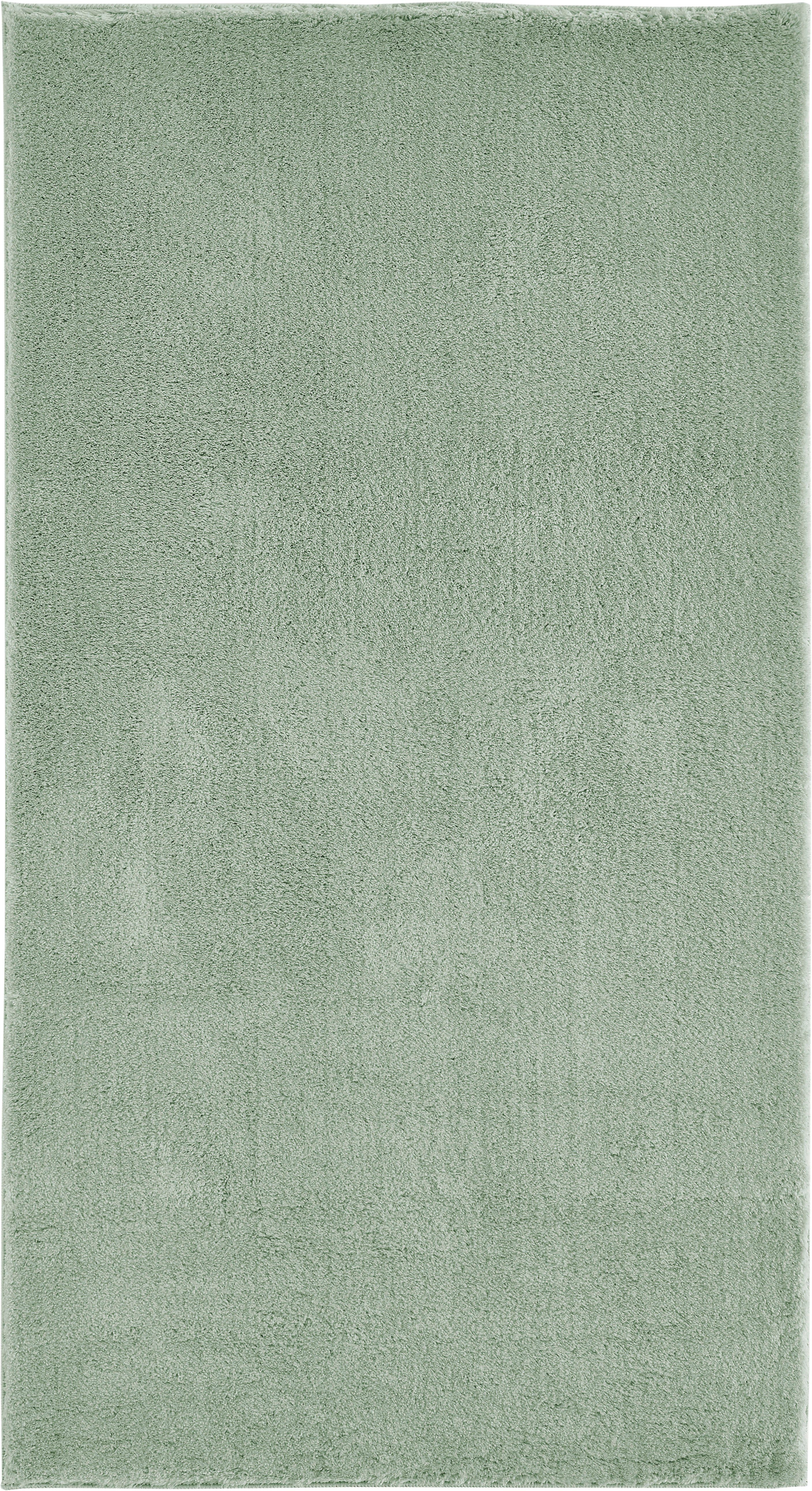 Teppich Arezzo, Andiamo, rechteckig, Höhe: 16 mm, Uni Farben, weicher Flor, waschbar, ideal im Wohnzimmer & Schlafzimmer salbeigrün | Kurzflor-Teppiche
