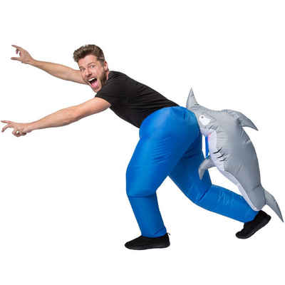 dressforfun Kostüm Selbstaufblasbares Kostüm Hai, Aufblasbar