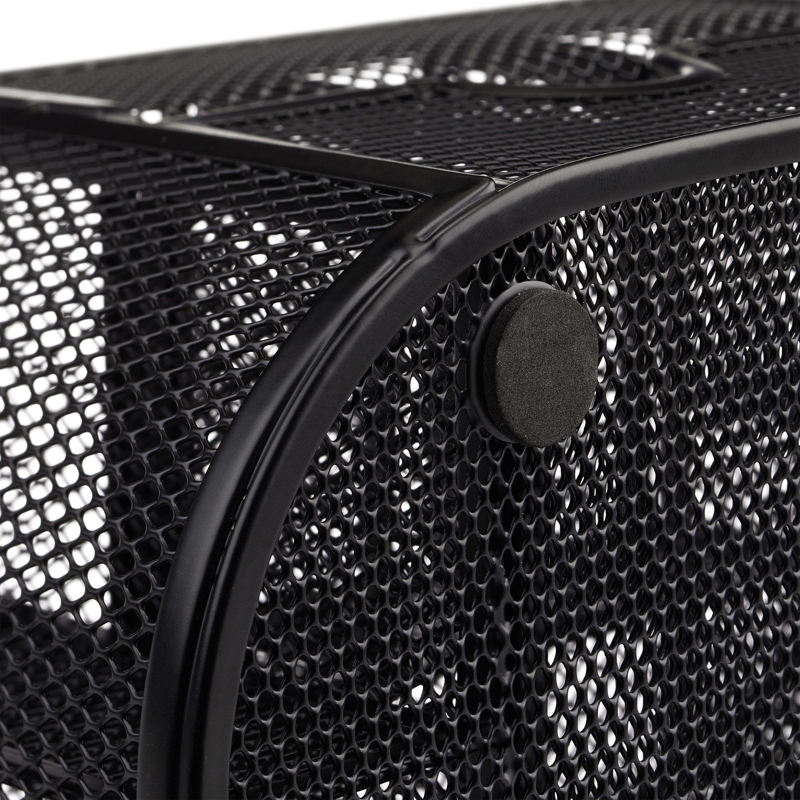 relaxdays Organizer Schreibtischorganizer mit Stifthaltern, schwarz