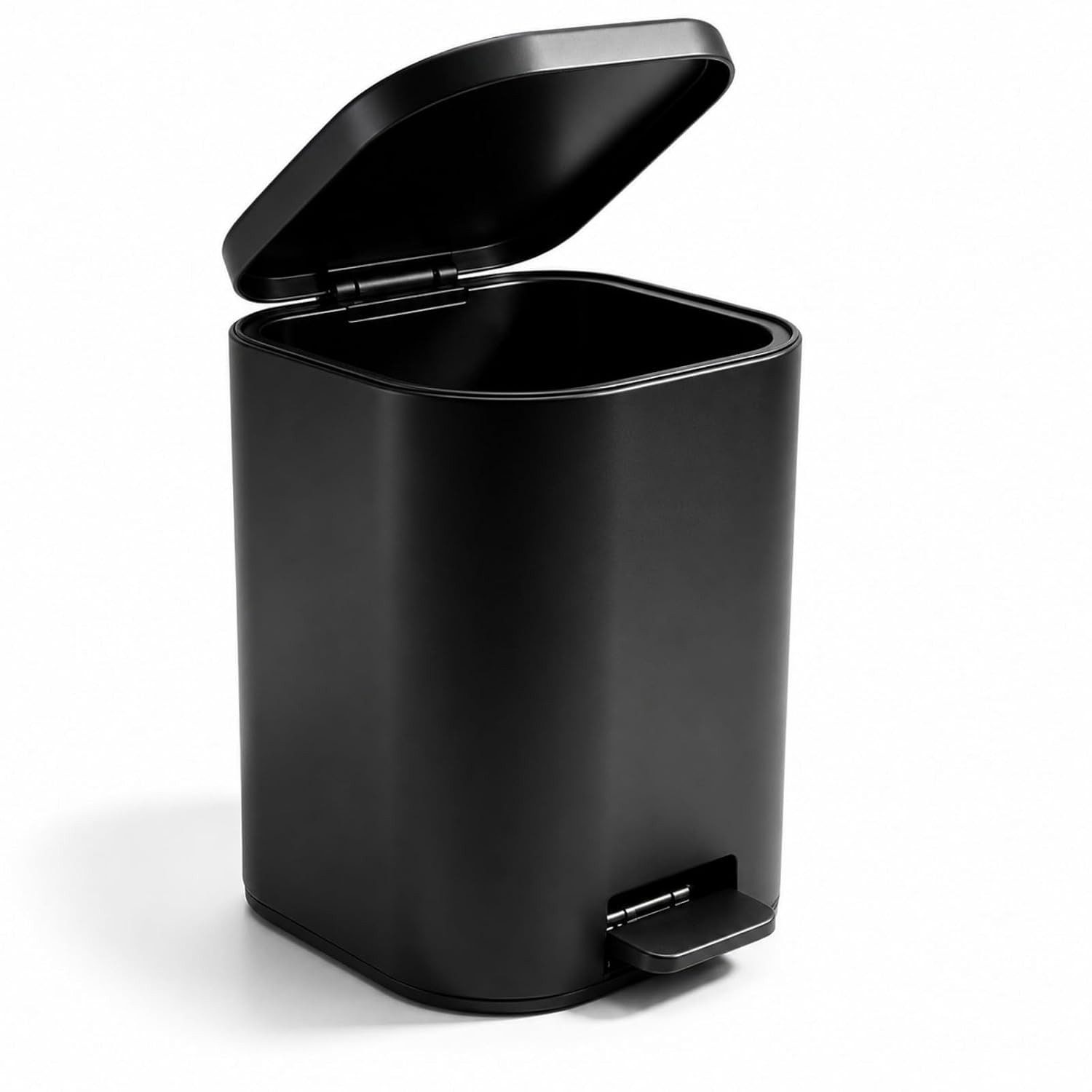 GarveeMore Mülleimer 6L Edelstahl Mit Soft-Close-Deckel,Mülleimer Bad, Inneneimer und PP-Boden, ideal für Bad, Küche, Büro und Schlafzimmer