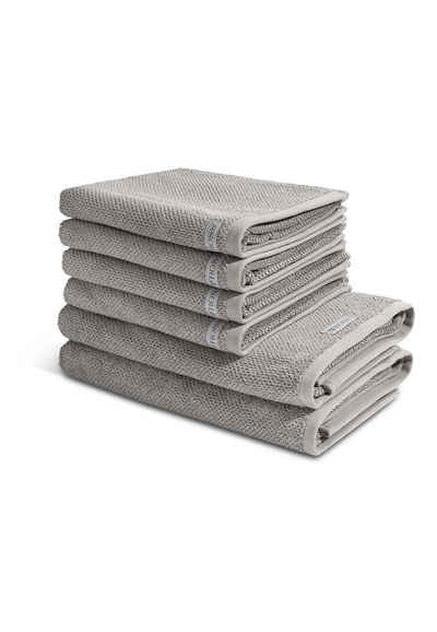 ROSS Handtuch Set »Selection - Organic Cotton« (Spar-Set, 6-tlg), 4 X Handtuch 2 X Duschtuch - Handtuch-Set - Baumwolle - Aus biologisch erzeugte Naturfasern, Hohe Saugfähigkeit, Nachhaltige und ökologische Herstellung