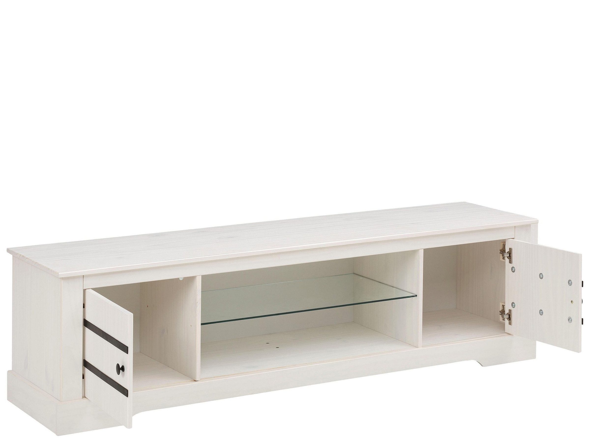 loft24 Lowboard Thor, Fernsehschrank aus Kiefer Massivholz im Landhausstil