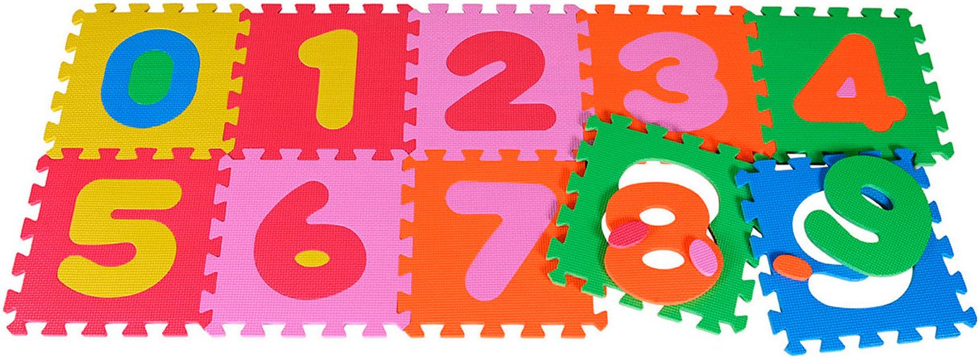 Knorrtoys® Puzzle Zahlen, 10 Puzzleteile, Puzzlematte, Bodenpuzzle günstig online kaufen
