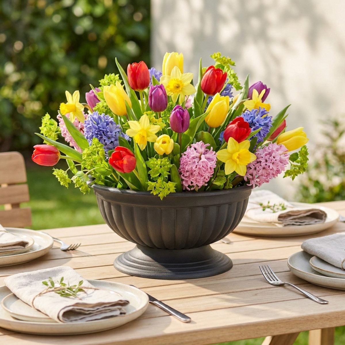 Florists Products Blumentopf Elegante Pflanzschale mit Standfuß für Innen und Außen – Bild 2 von 3