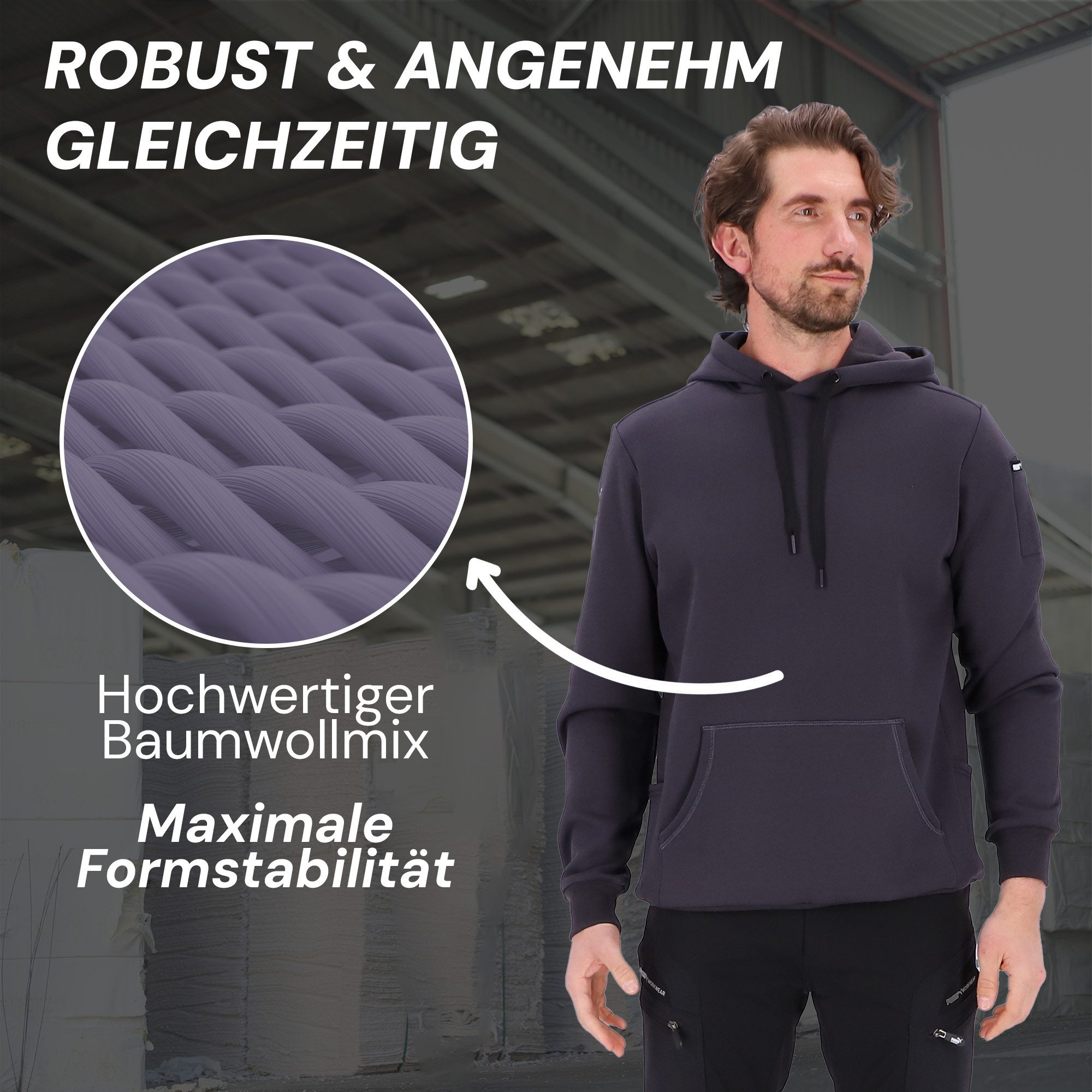 PUMA Workwear Hoodie ADVANCED Herren Pullover mit Kapuze und Taschen Atmung günstig online kaufen