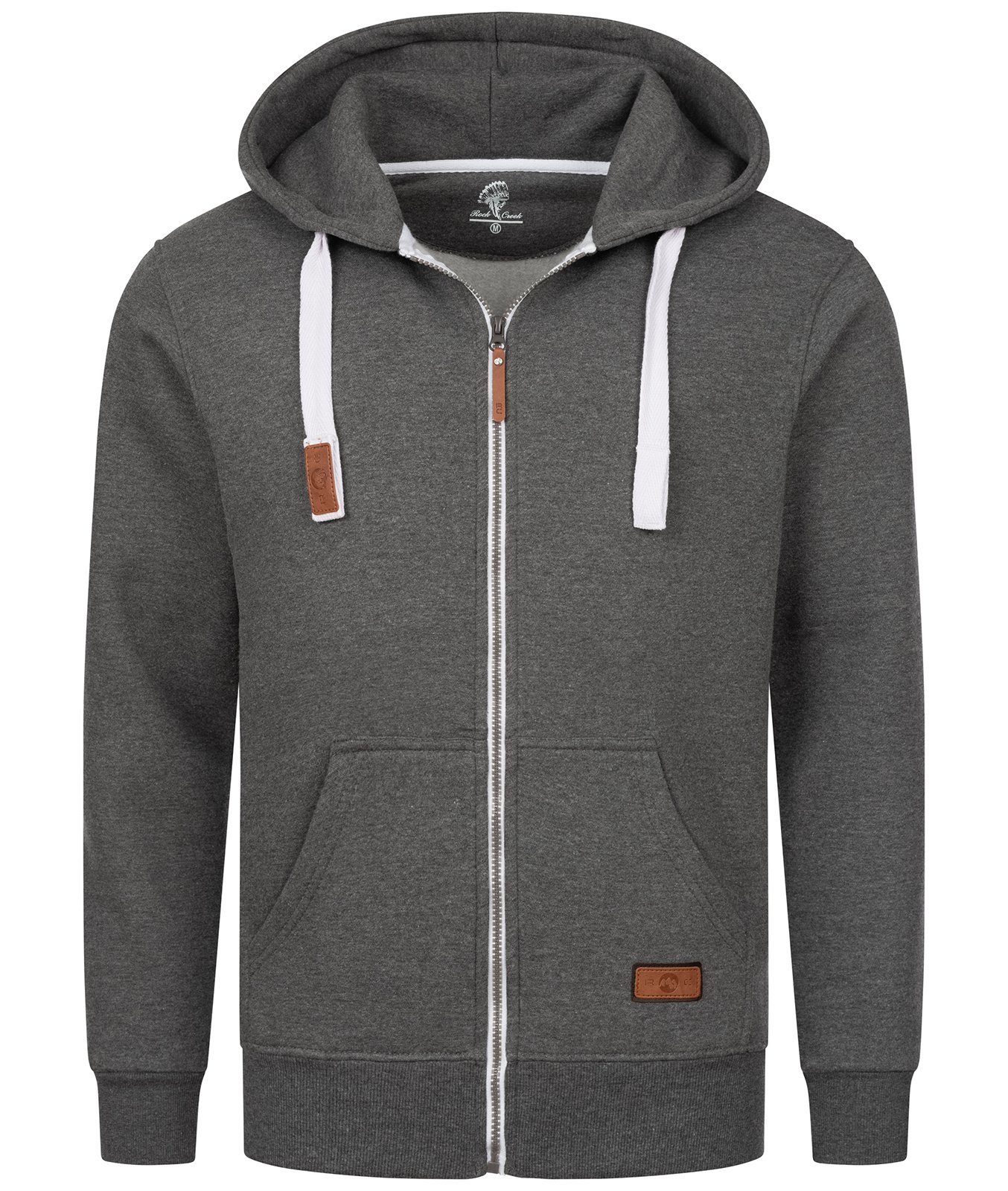 Creek Rock Hoodie Herren Dunkelgrau Hoodie Kapuzenpullover H-341