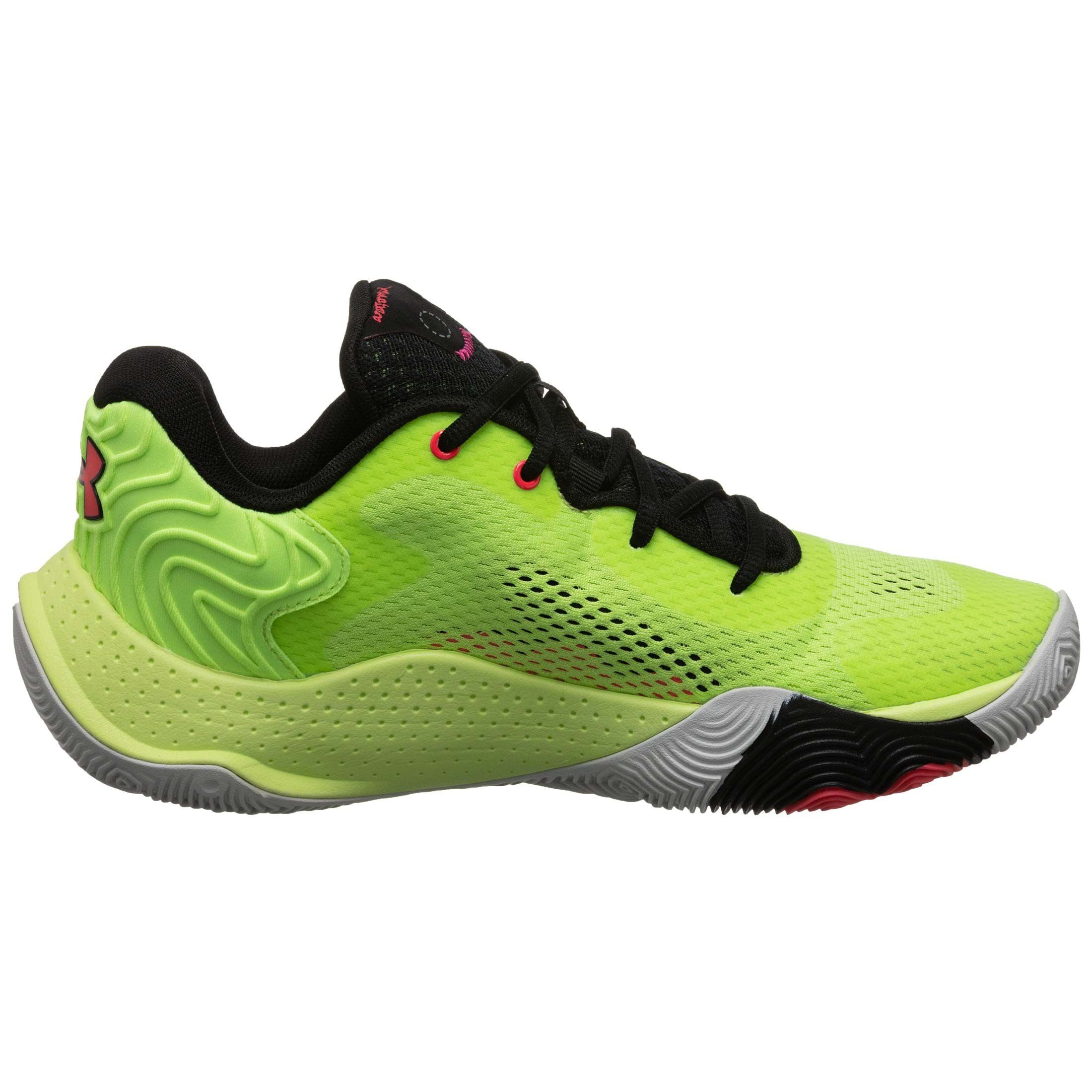 / Armour® neongrün Under Basketballschuh Herren schwarz Basketballschuh Spawn 4