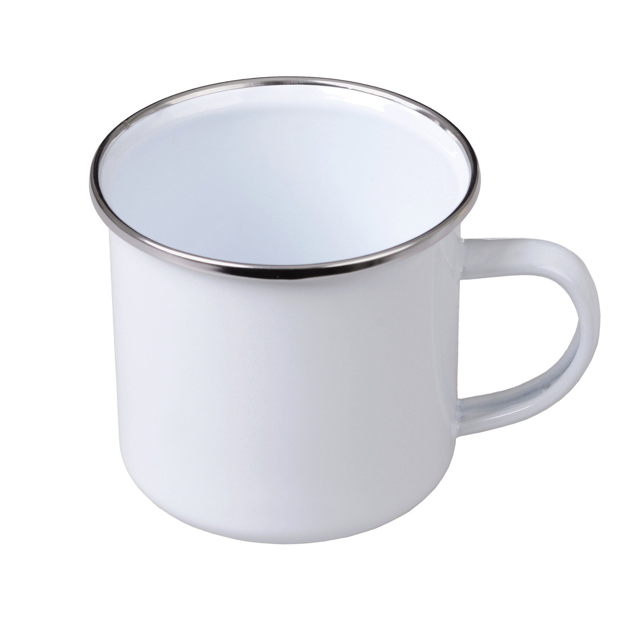 GRÄWE Geschirr-Set GRÄWE Emaille-Tasse, 300 ml, in WEIß, GELB oder GRAU, Stahlblech